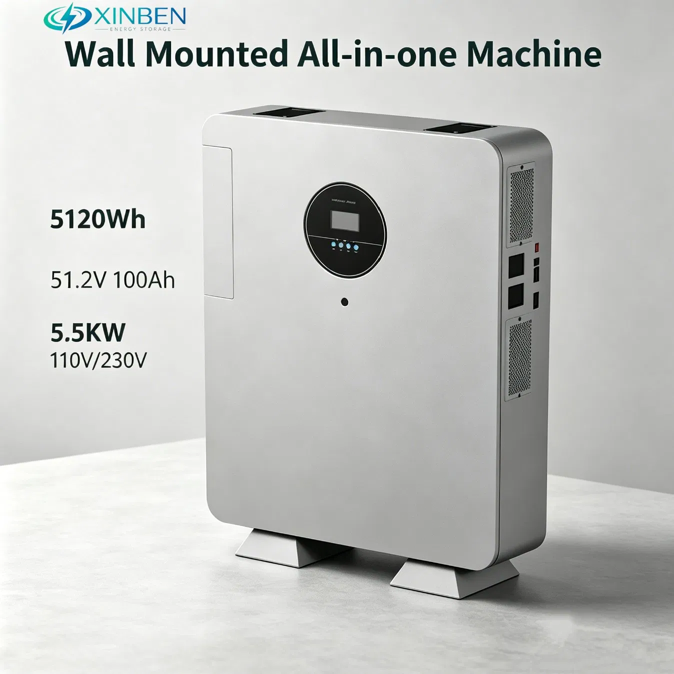 48V 5kw 10kw 15kw Kit de Sistema Híbrido Montado en la Pared 20kw 25kw 30kw Sistema de Energía Solar Fuera de la Red Almacenamiento en el Hogar Litio