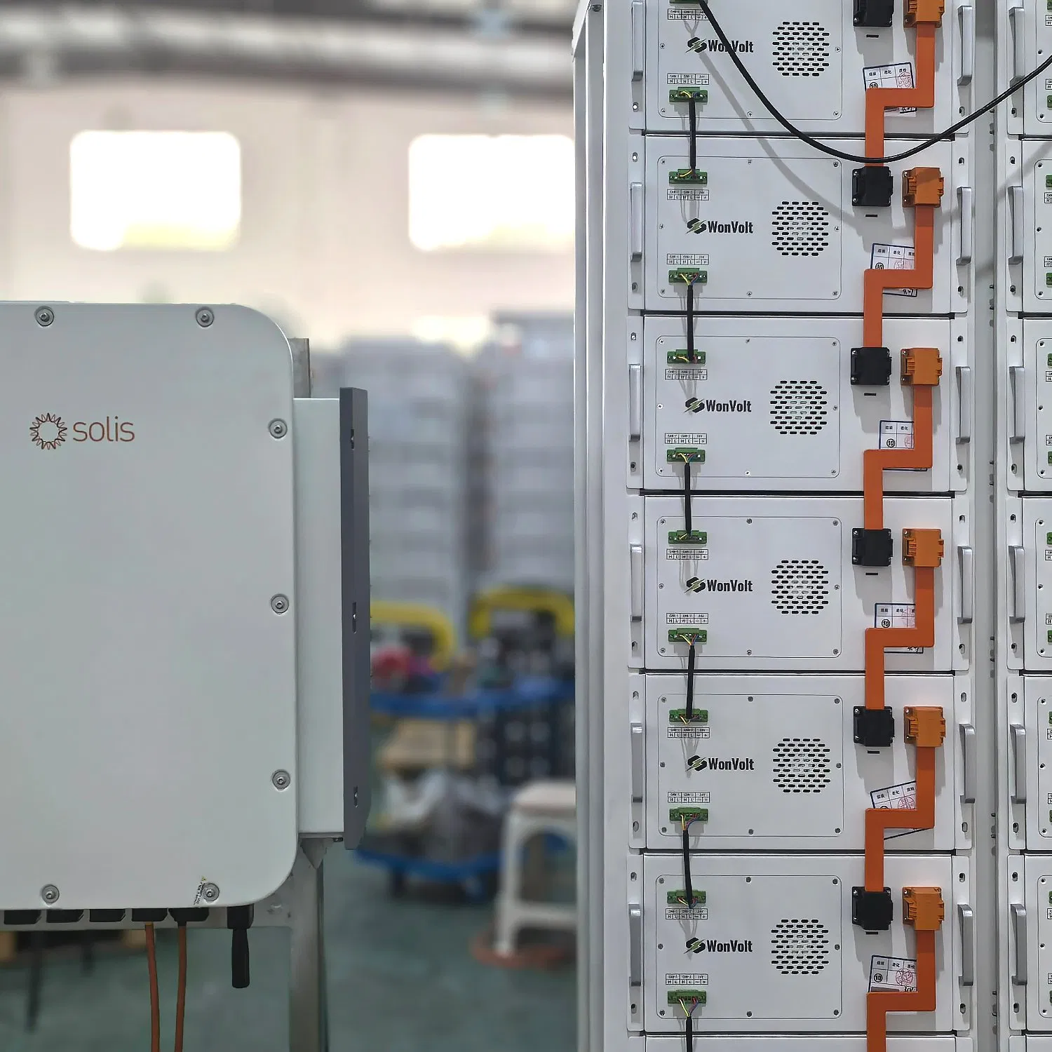 Sistema de Almacenamiento de Energía en el Hogar Wonvolt 300kw 50kw 100kw 150kw 200kw 250kw Sistema Solar Híbrido para Comercial con Bess 300kwh 500kwh 1mwh