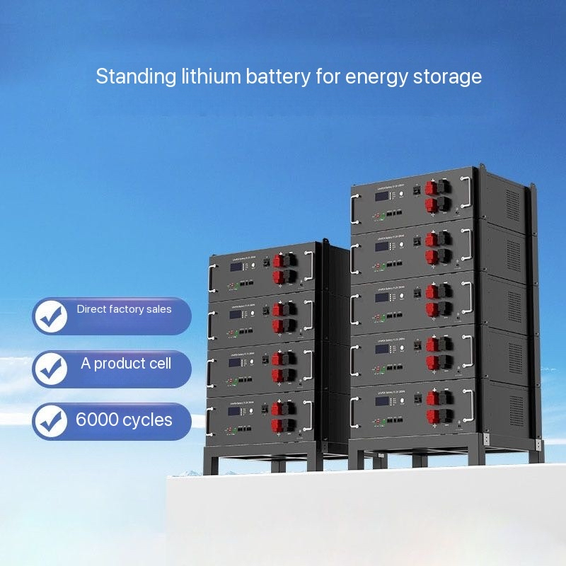 Soporte de Logo Personalizado Montado en Rack Batería de Litio LiFePO4 Batería 48V 51.2V 100ah 200ah 5kwh 10kwh 15kwh Paquete de Baterías de Iones de Litio Almacenamiento de Energía Solar en el Hogar