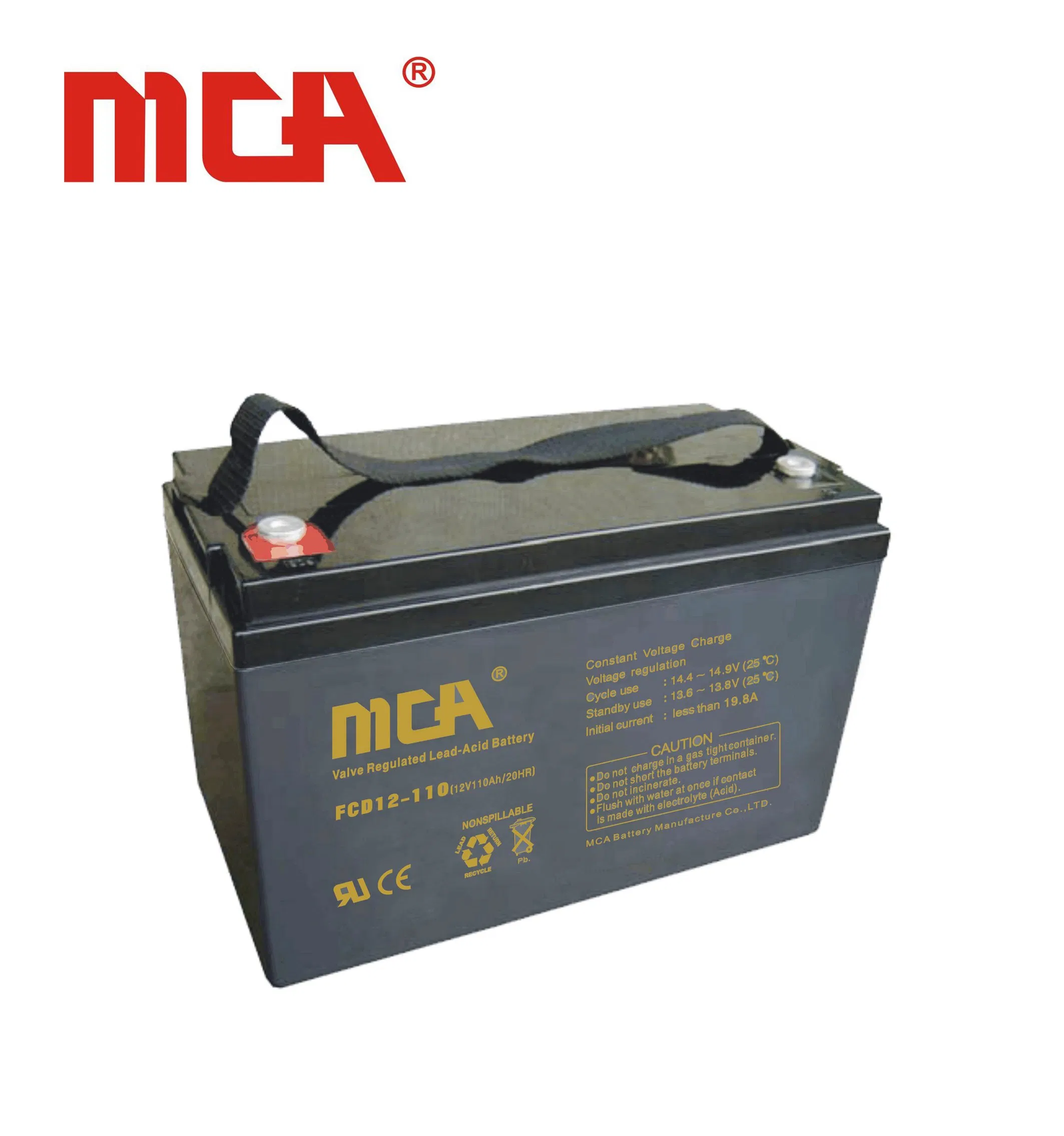 Batería de Almacenamiento de Energía Solar de Ciclo Profundo de Alta Capacidad 12V 200ah