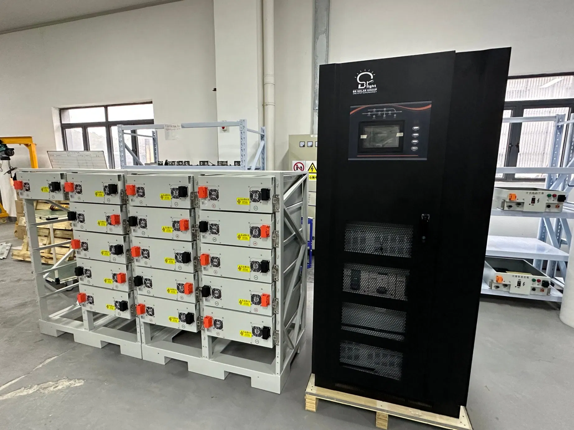 100kw Sistema Híbrido/Off Grid Solar de Voltaje para el Hogar Batería de Iones de Litio Inversor Módulo de PV Paneles Almacenamiento de Energía Híbrido Portátil
