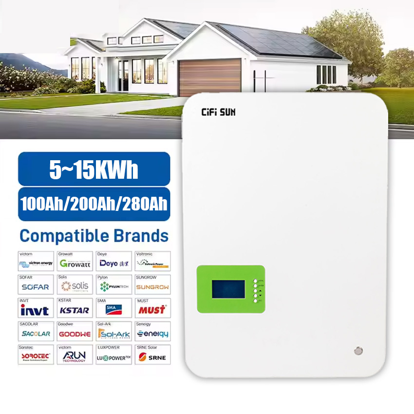 Batería de almacenamiento de energía solar de litio Powerwall 20kwh 10kwh Respaldo de emergencia para el hogar LiFePO4