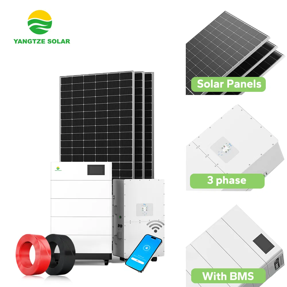 Sistema Híbrido de Red Solar del Yangtsé 6000W Sistema Solar con Batería 6kw