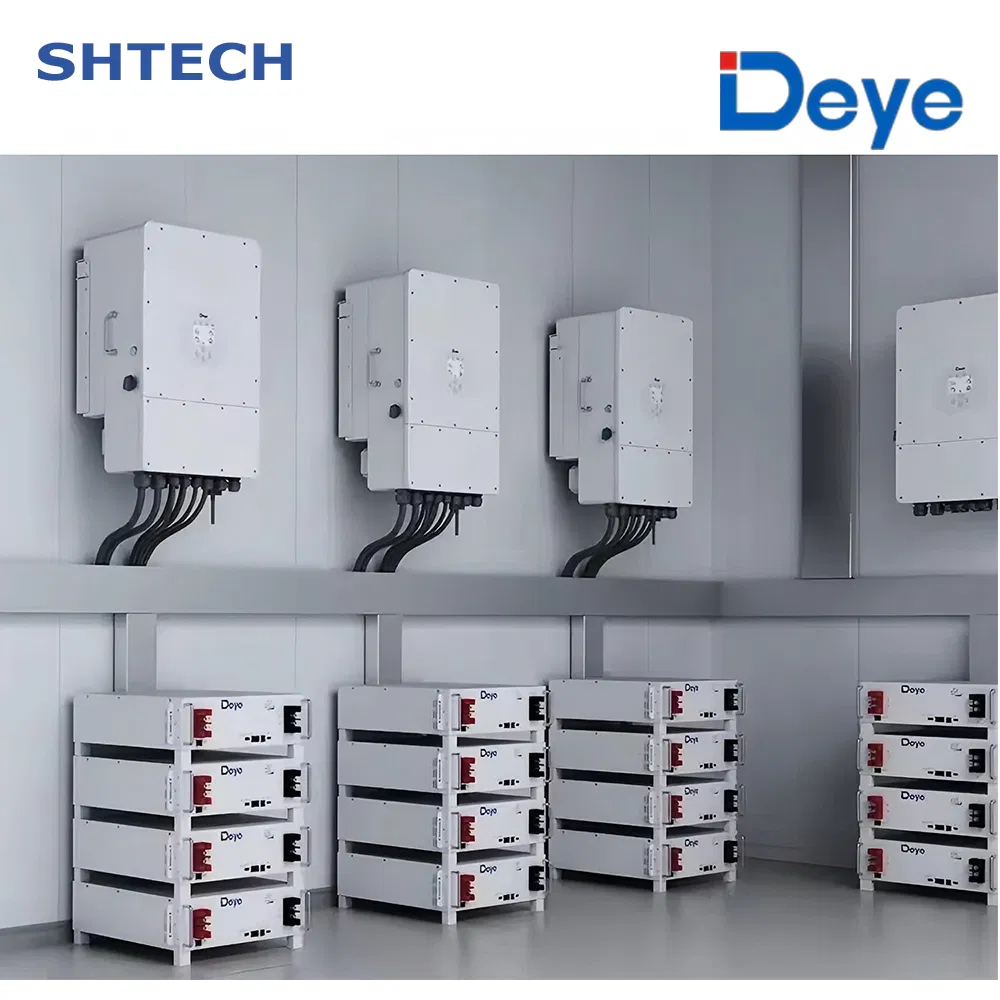 Factory Price Deye Low Voltage 5kwh 10kwh 16kwh Rechargeable Lithium Ion LiFePO4 Battery for Home Energy Storage System in Solar Panel