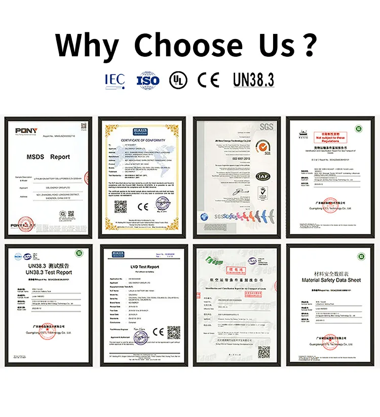Certificaciones del producto