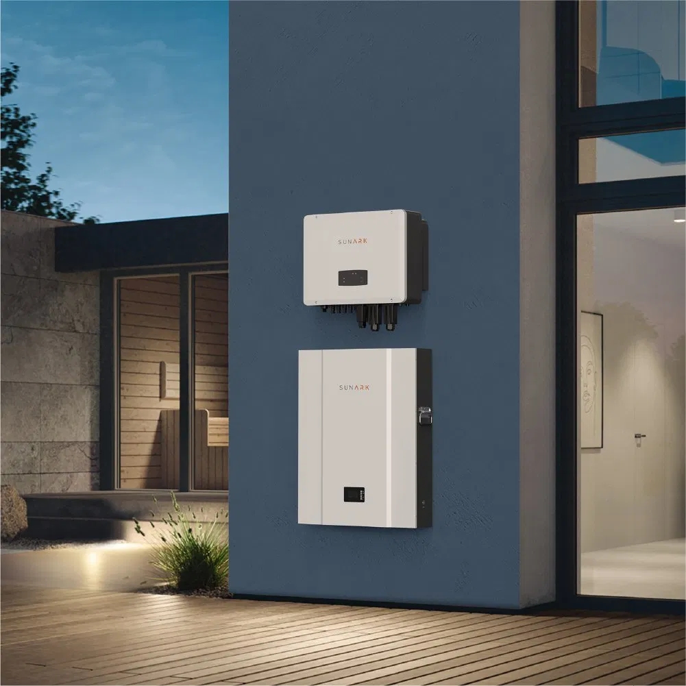 Batería de Litio de Montaje en Pared de Baja Tensión Sunark 51.2V 15kwh 300ah Baterías de Energía Solar de Alta Calidad para el Hogar LiFePO4
