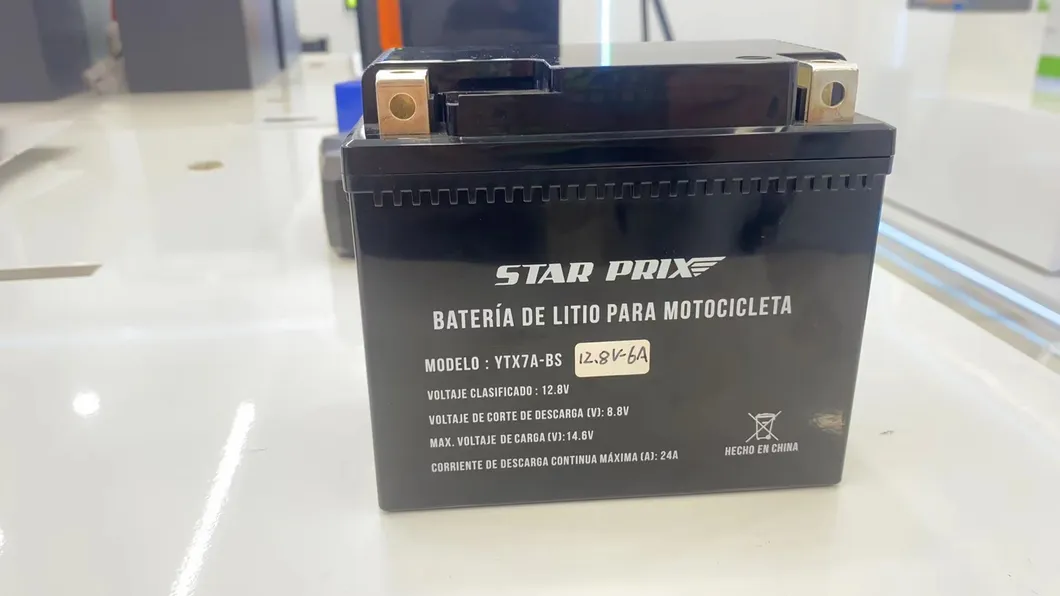 Especificaciones de Batería