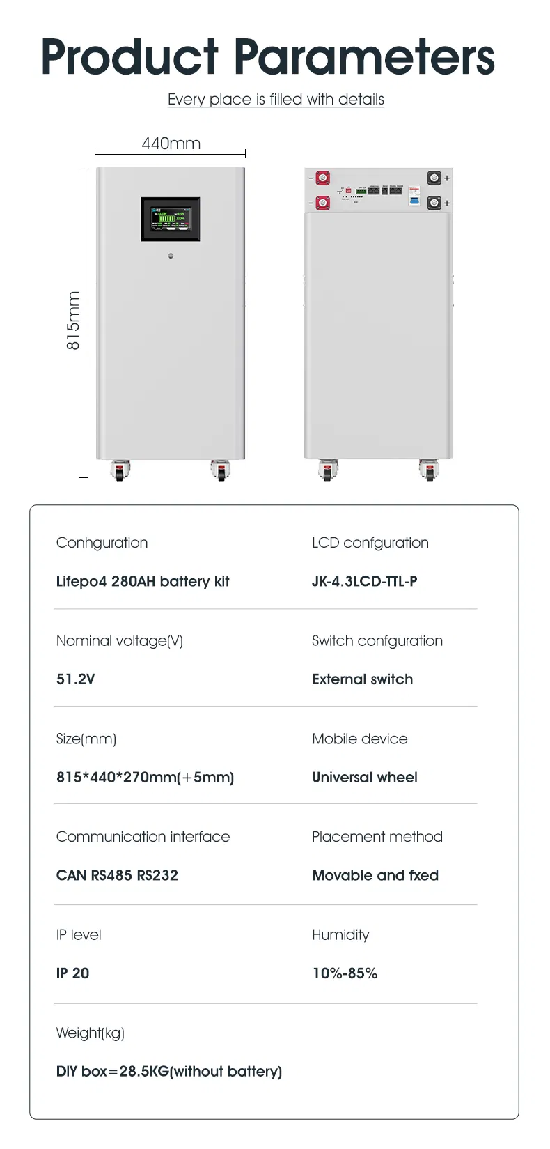 Almacenamiento de energía solar en el hogar con 15kwh sistema de batería de litio