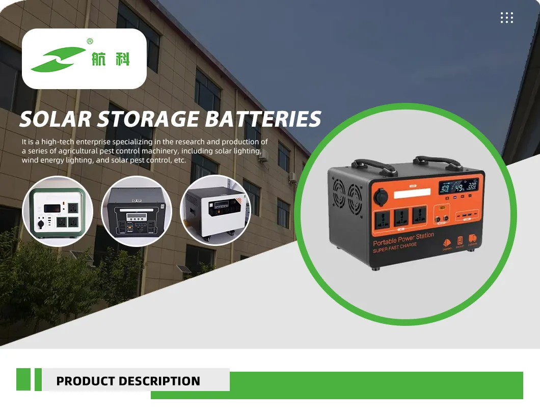 Kit de panel solar de salida estable con batería de almacenamiento, unidad de energía de respaldo diario para el hogar