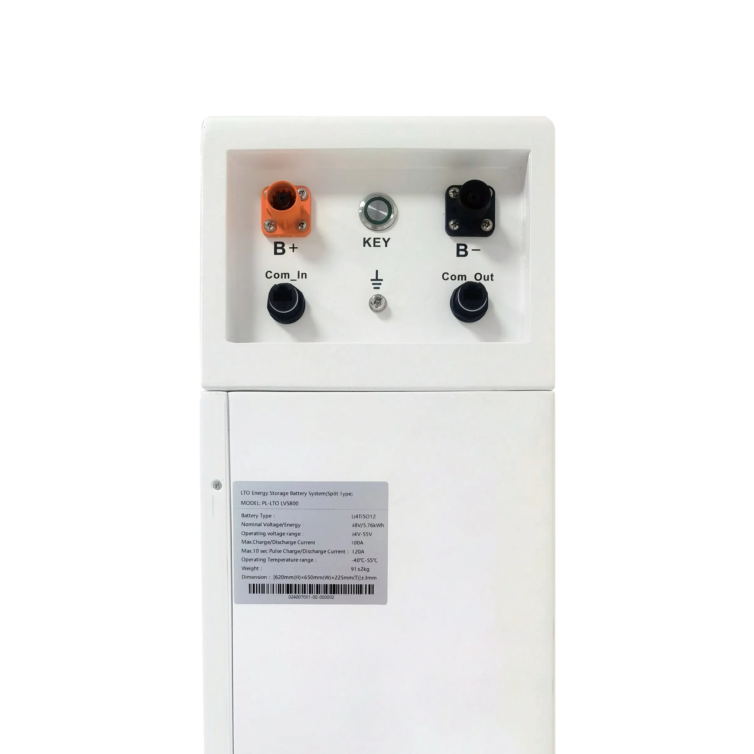 Sistema de Almacenamiento de Energía Solar para Hogares Apilable de Titanato de Litio 48V 51.2V 120ah 5.76kwh 11.52kwh