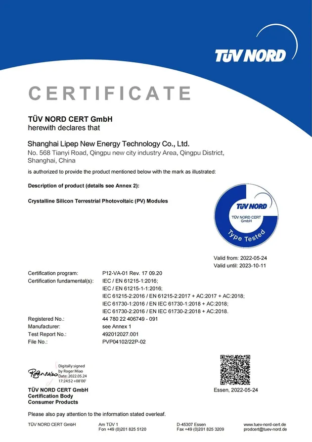 Certificado de calidad 3