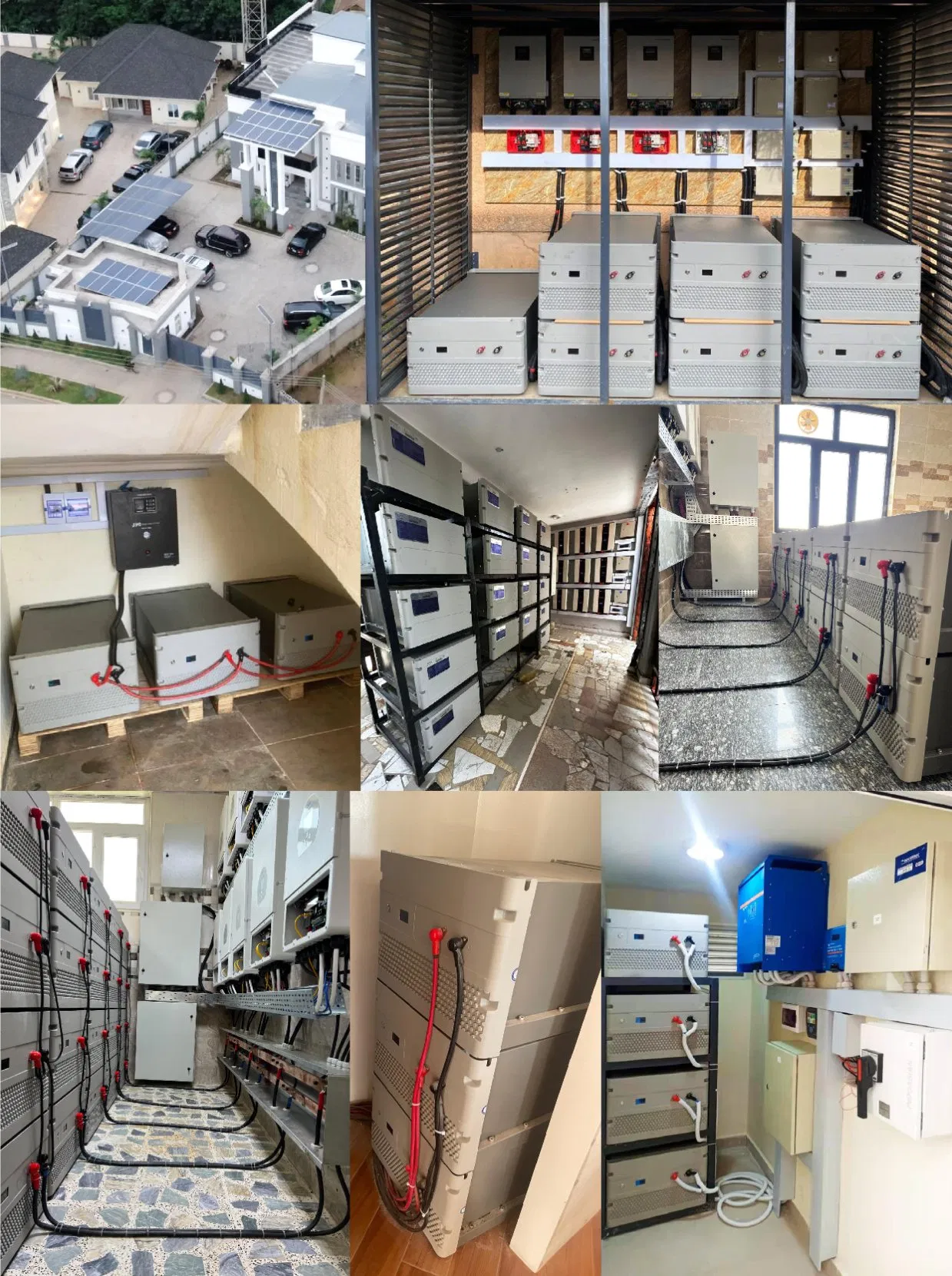 Sistema de Energía Solar Fuera de la Red 12V Almacenamiento de Batería Solar de Litio