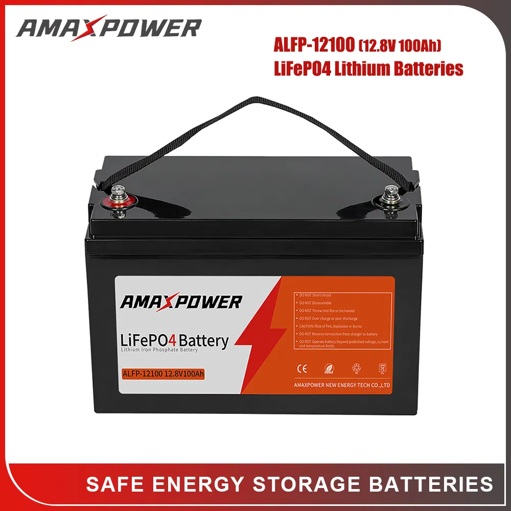 Batería de iones de litio Amaxpower 12V/24V/48V Lithium-Iron-Phosphate-Battery-LiFePO4 50ah 100ah 150ah 200ah 250ah 300ah para telecomunicaciones, solar, UPS, almacenamiento de energía de ciclo profundo