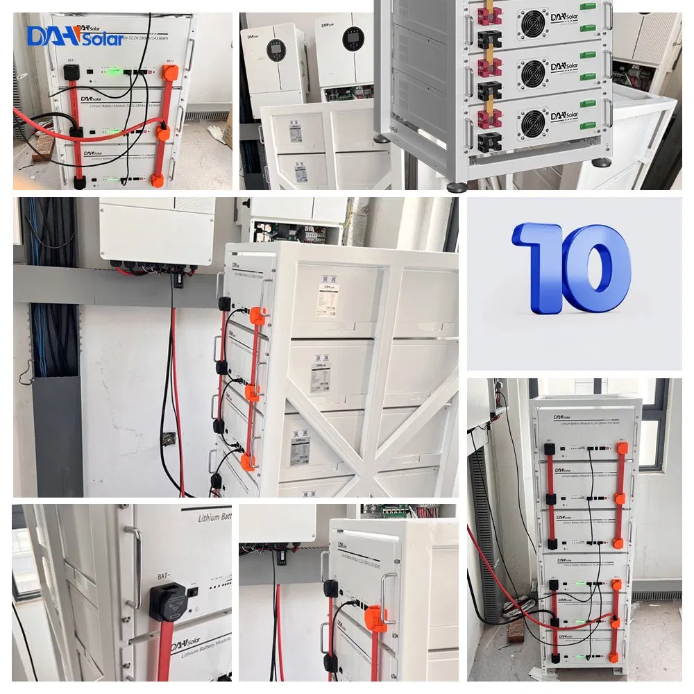 Logo Personalizado 48V 51.2V 100ah BMS de Batería de Litio 5kwh 10kwh Almacenamiento de Energía Solar en Rack para el Hogar LiFePO4 Batería