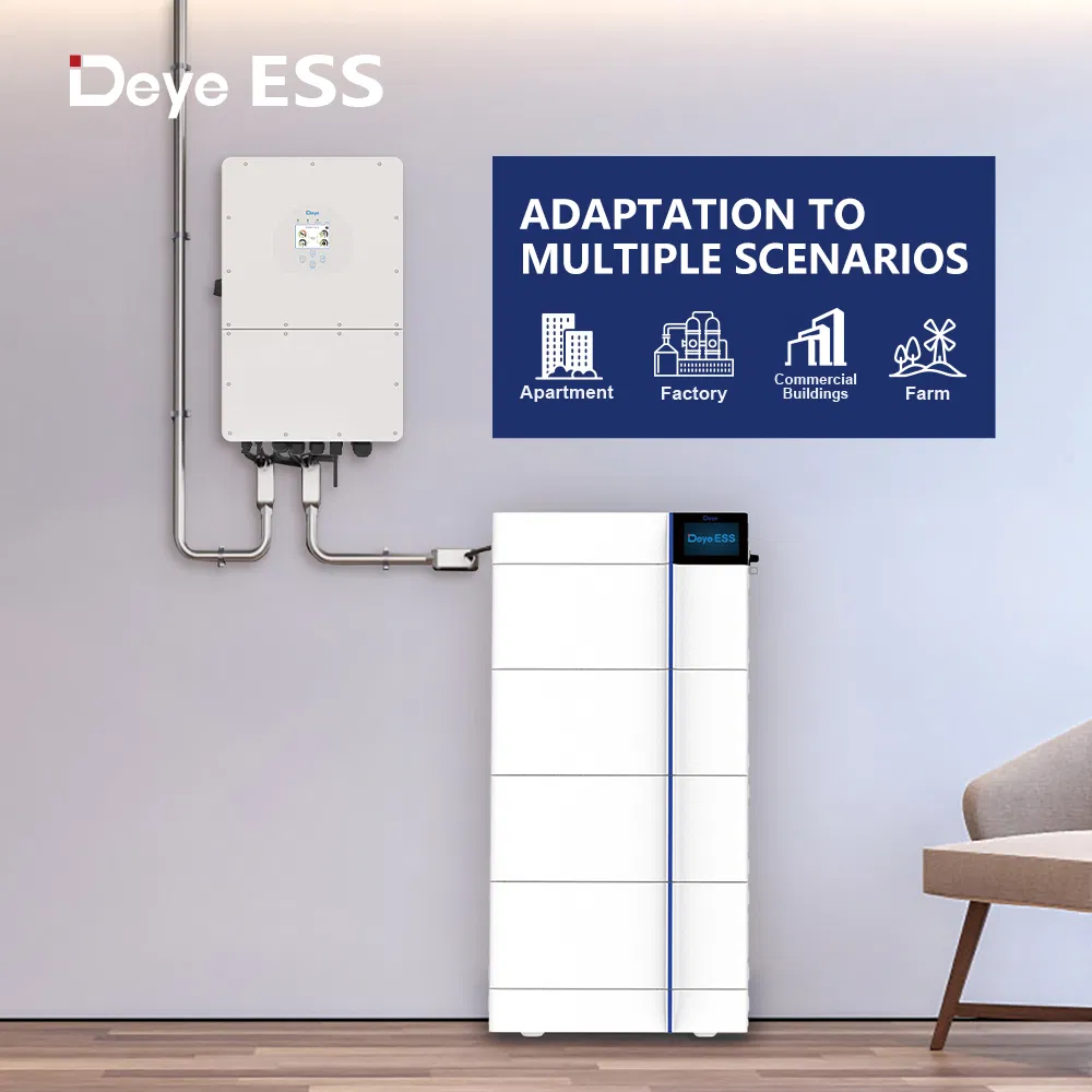 Deye Ess GB-L PRO Personalizado Logo LiFePO4 Almacenamiento de Batería de Litio para Paneles Solares