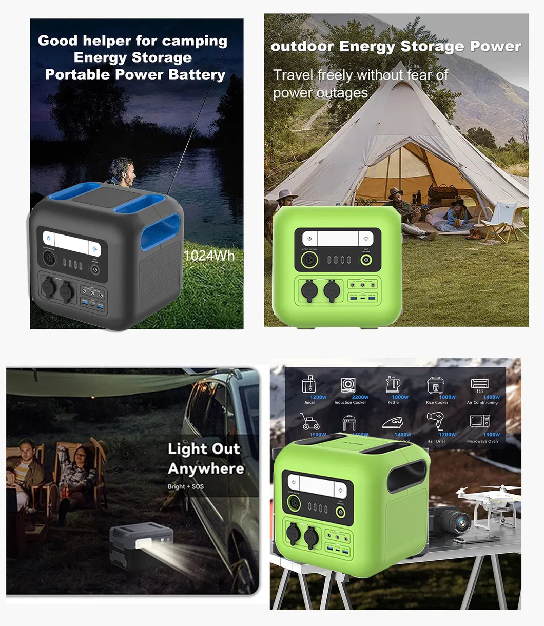 Banco de Energía Portátil 48V 2200W Batería Solar para Motocicleta Eléctrica