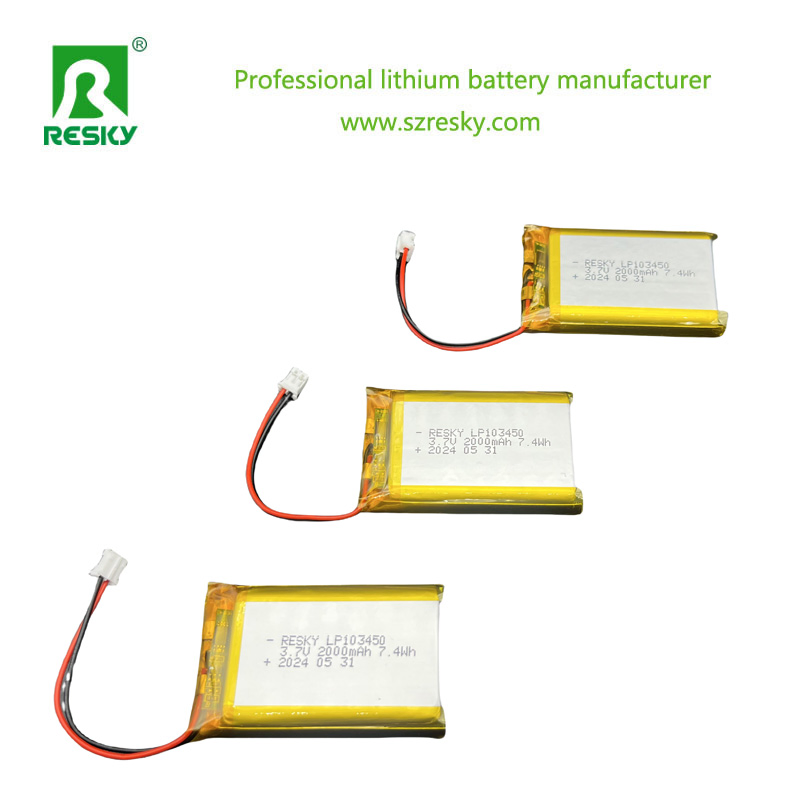 Baterías de Pouch Solar 103765 105050 3.7V 7.4V 11.1V 3000mAh Almacenamiento Recargable Lipo Ion de Litio Batería de Polímero para Dispositivo Médico Portátil
