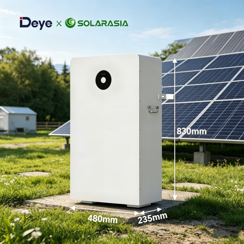 Batería Solar Deye 16kwh 51.2V 314ah LiFePO4 de Ión de Litio para Sistema de Almacenamiento de Energía Residencial