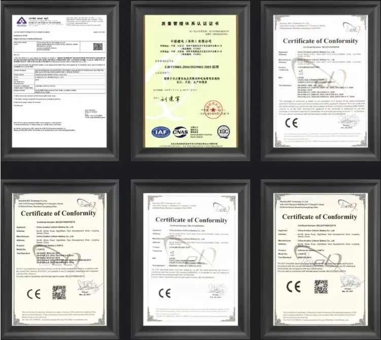 Certificados de Calidad e Internacionales