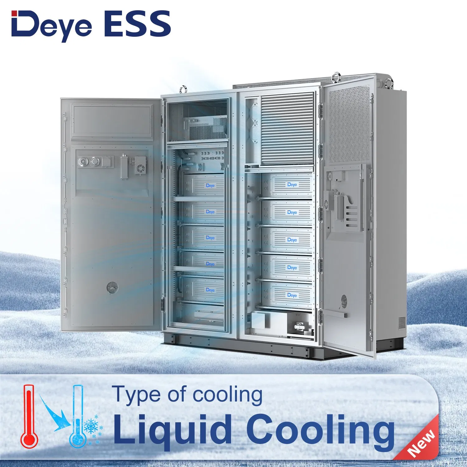 Deye Ess Mc-L430-Bc-2 Fabricante Energía Solar Comercial LiFePO4 Armario de Almacenamiento de Baterías de Litio