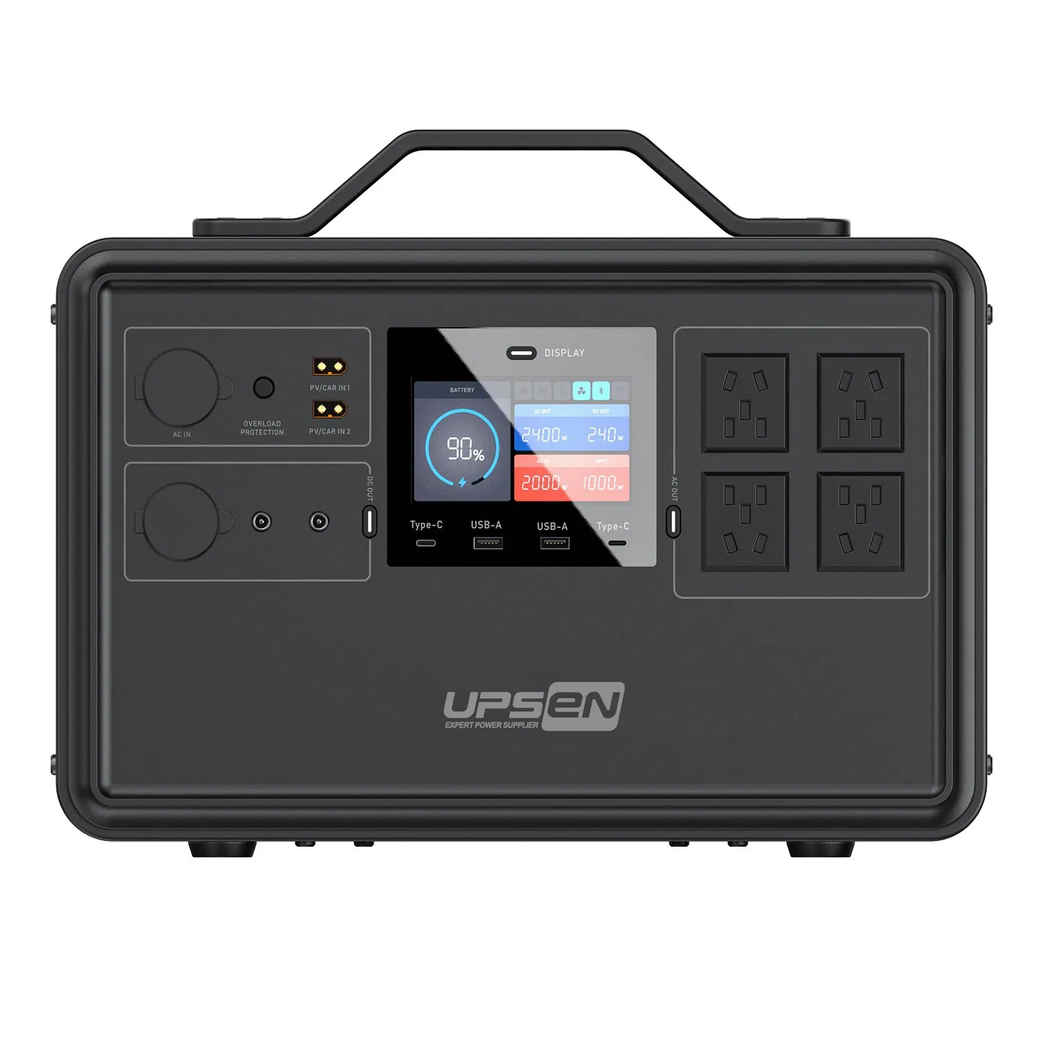 1000W Estación de Energía Portátil con LiFePO4 Batería y 230V Toma de Corriente - Generador Listo para Solar para Camping al Aire Libre, Respaldo de Emergencia en el Hogar y Uso en RV