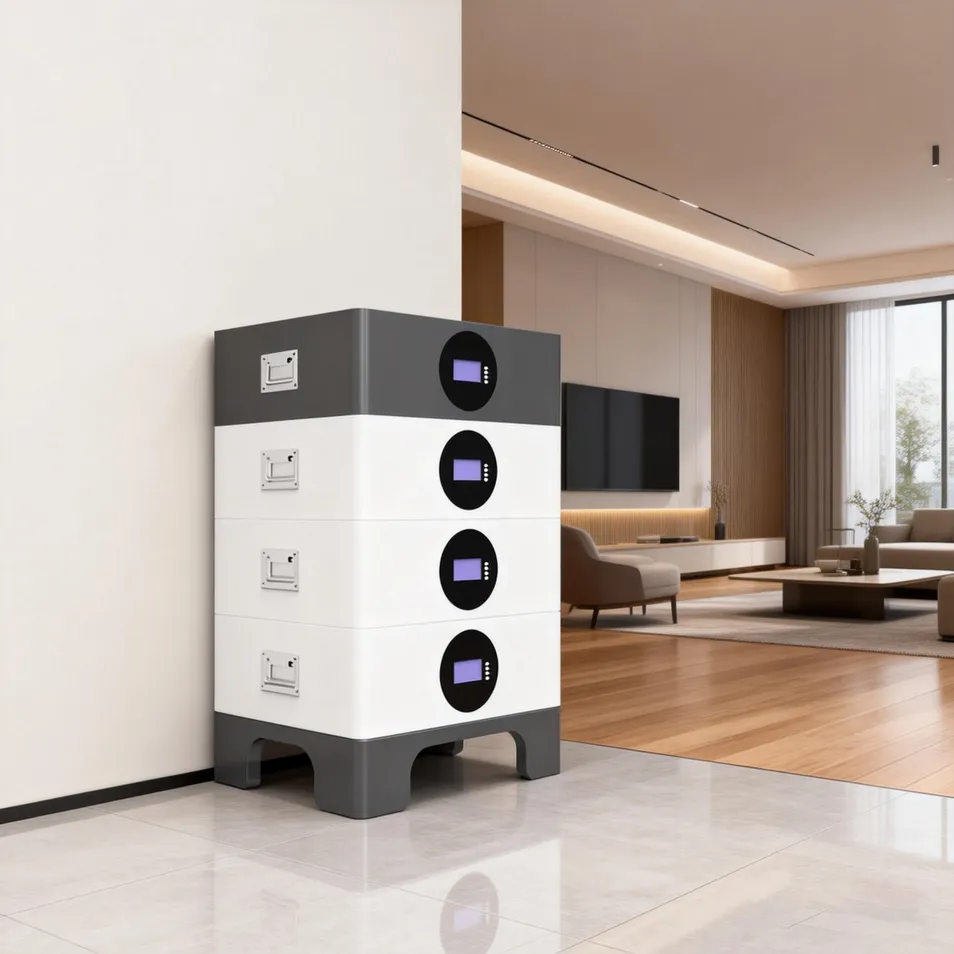 Casa personalizada off-grid de larga duración apilable LiFePO4 batería 51.2V 100ah
