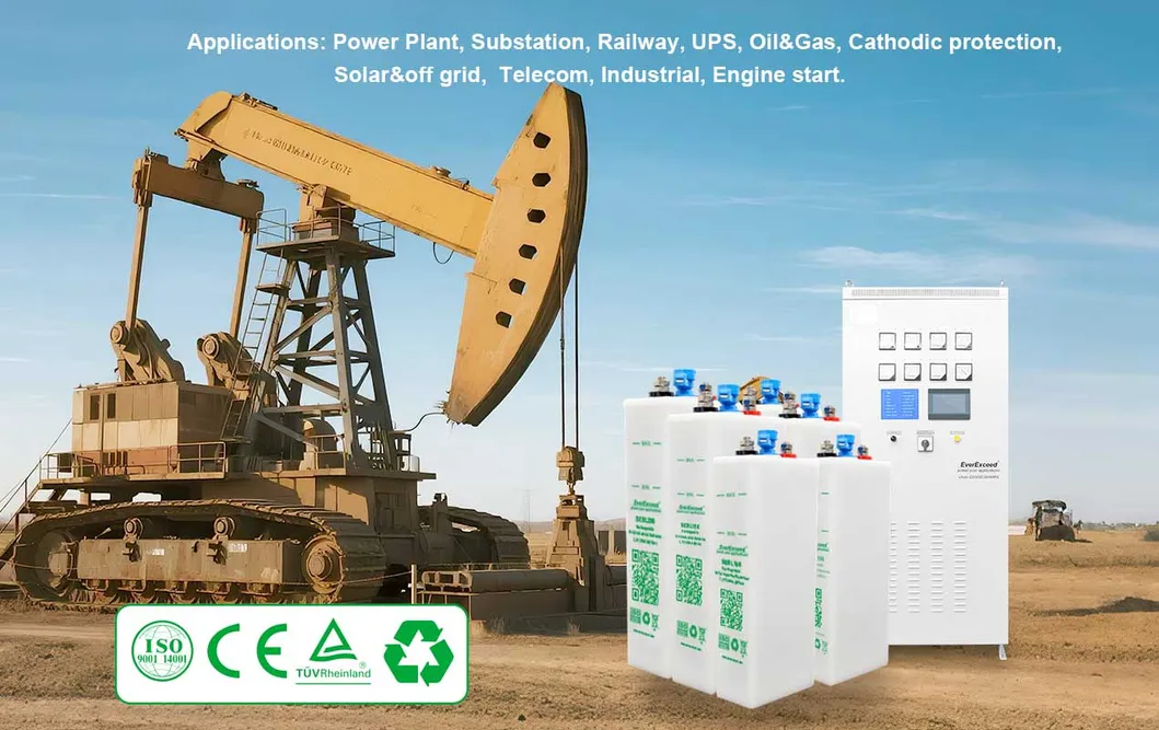 1.2V 100ah Batería NiCd Batería de Níquel Cadmio Batería de Níquel Hierro UPS Industrial Batería Alcalina Recargable para Almacenamiento de Energía Solar y Sistema de Respaldo