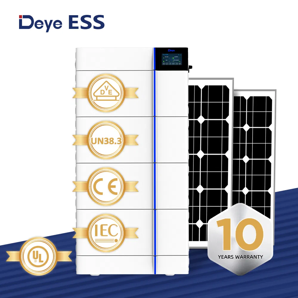 Deye Ess GB-L PRO Personalizado Logo LiFePO4 Almacenamiento de Batería de Litio para Paneles Solares