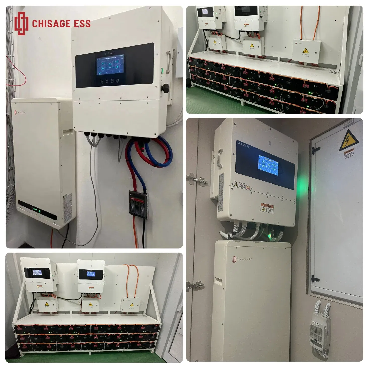 Sistema de energía solar industrial comercial de ciclos profundos, batería de almacenamiento de energía de litio de alta tensión personalizada