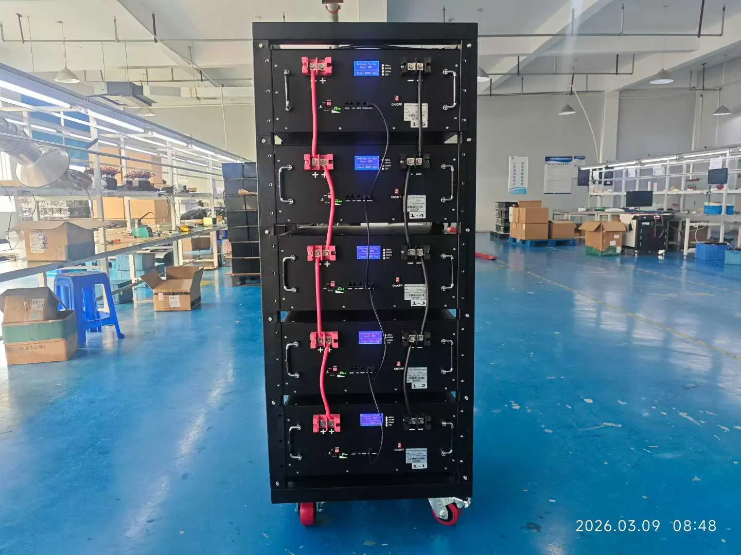 51.2V 48V 200ah 10kwh Montaje en Rack de Litio LiFePO4 Batería con BMS Integrado Sistema de Almacenamiento de Energía Solar para el Hogar