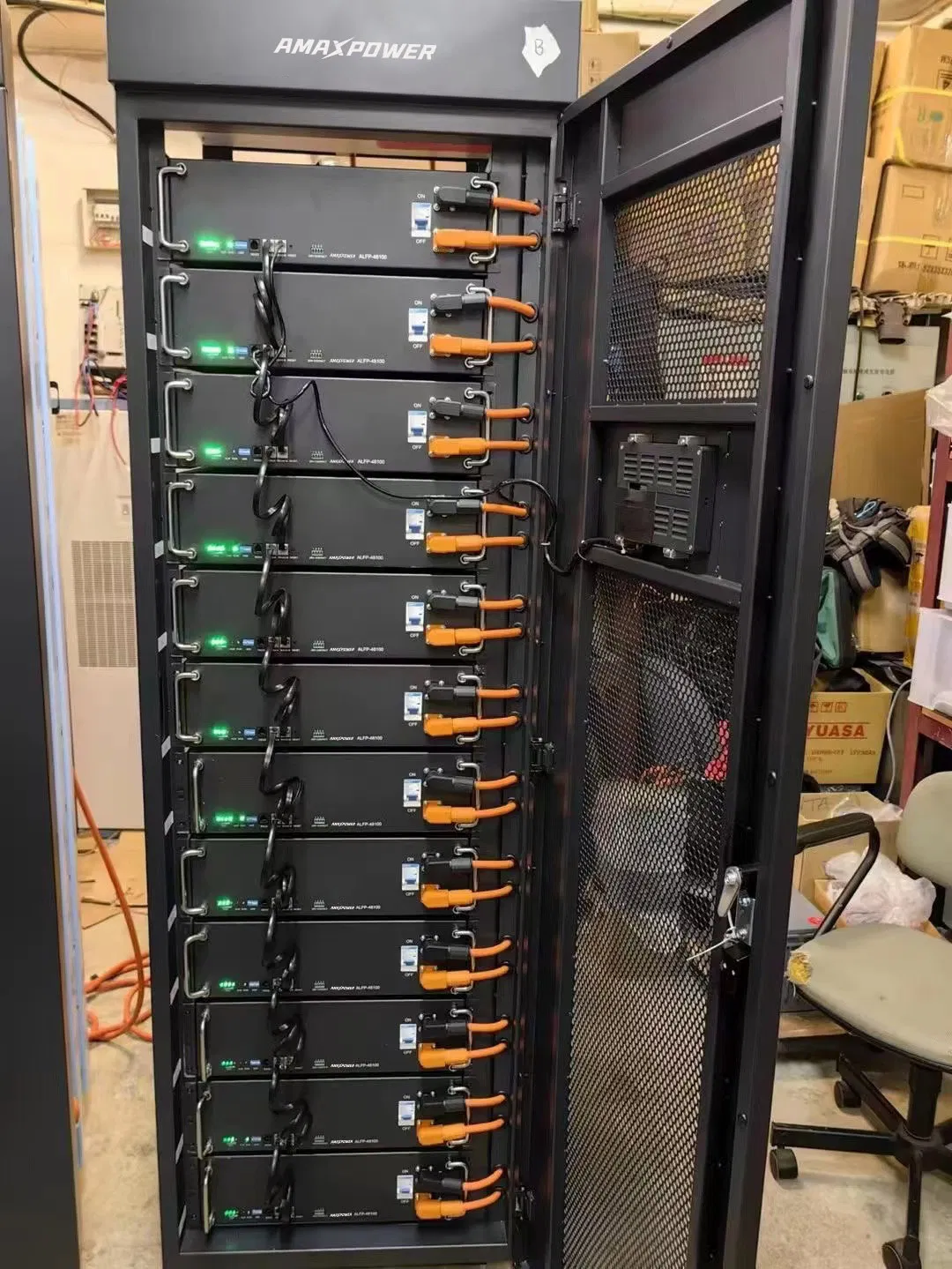 Mejor Vendedor 6000 Ciclos de Vida de Bajo Voltaje Montado en Rack para Uso en el Hogar 48V/51.2V Celdas de Litio de Alta Tasa LiFePO4 Batería para Sistema Solar con BMS Inteligente