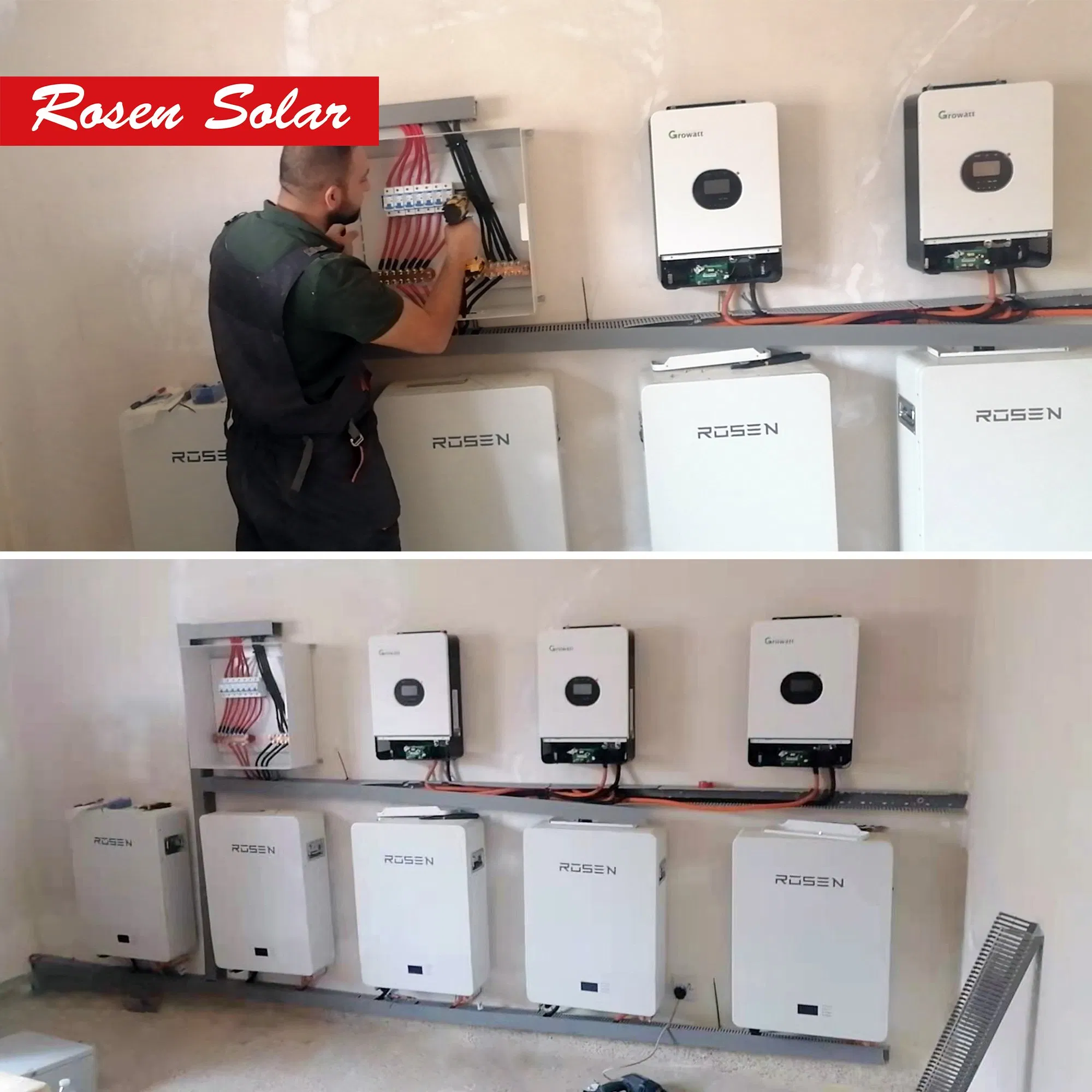 Almacenamiento Solar de Litio de Baja Tensión 48V 200ah LiFePO4 Batería Paquete de Baterías de Litio
