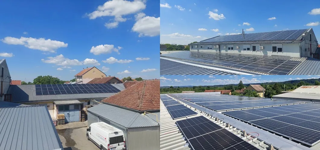 Proyecto de sistema híbrido comercial con inversor solar