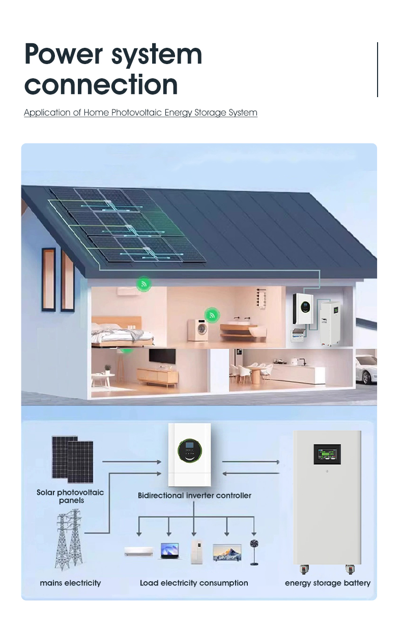 Almacenamiento de energía solar en el hogar con 15kwh sistema de batería de litio
