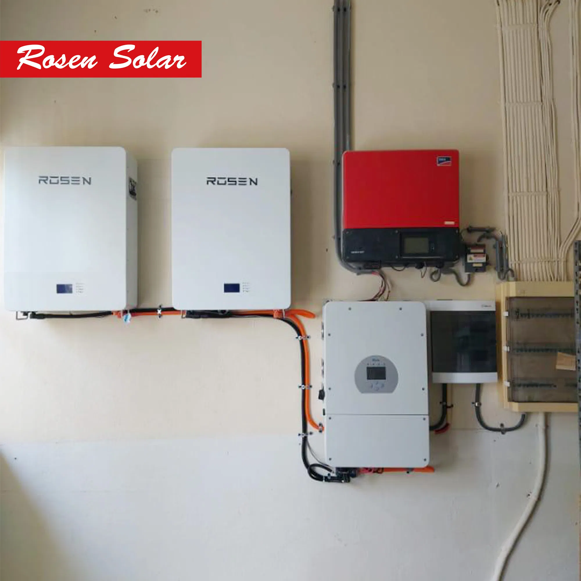 Almacenamiento Solar de Litio de Baja Tensión 48V 200ah LiFePO4 Batería Paquete de Baterías de Litio