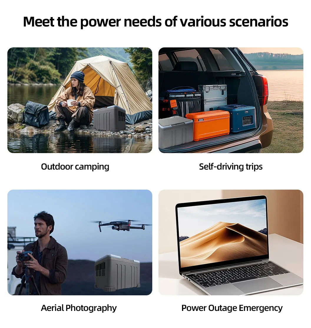 Batería de Litio Solar 2300W Portátil Confiable para Aventuras al Aire Libre
