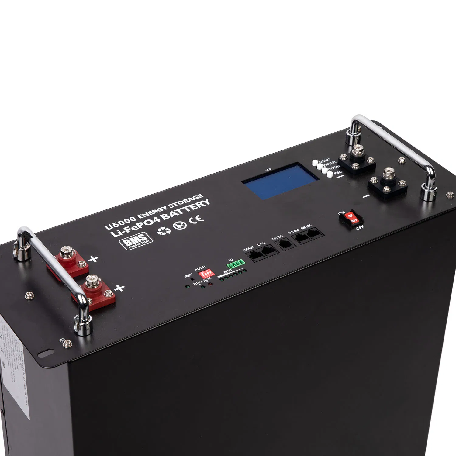 Batería solar de litio montada en rack 48V 200ah Panel solar para uso doméstico Almacenamiento de batería doméstica