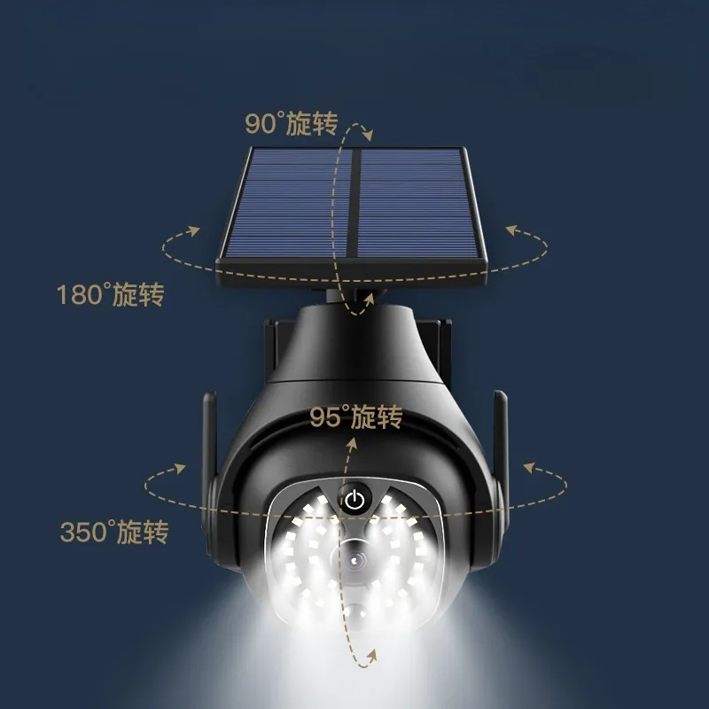 Cámara de CCTV solar alimentada por batería de bajo consumo con WiFi inalámbrico 4G GSM 2MP 4MP PTZ Zoom alarma PIR seguridad exterior 4G