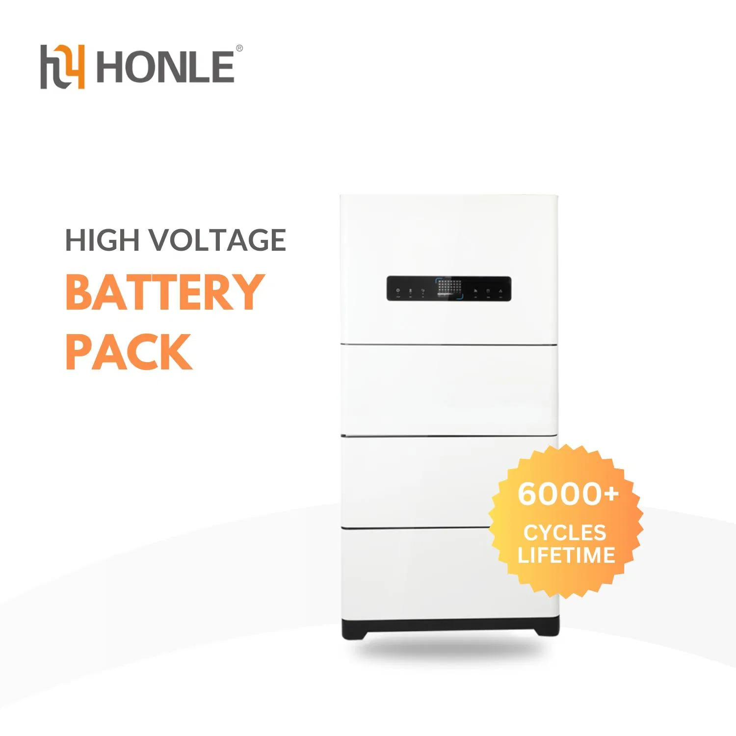 Honle Mejor Precio LiFePO4 Batería Solar Apilable de Alta Tensión 300V Panel Solar para Sistema de Banco de Energía