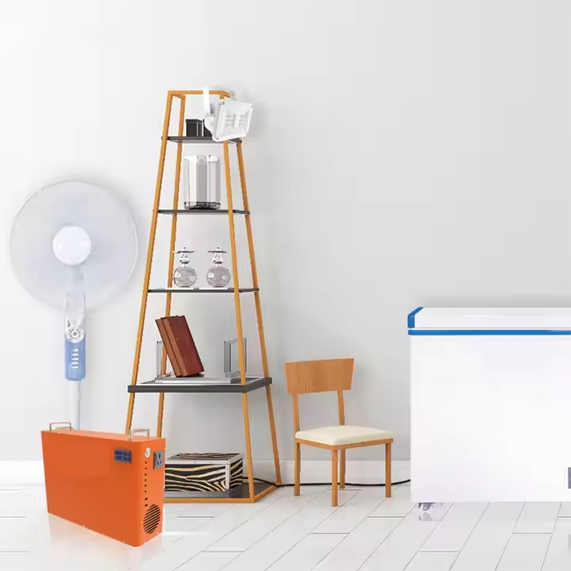 Estaciones de Energía Portátiles 1kwh batería de litio para hogar fuera de la red con panel solar y luces LED sistema de generador solar estación de energía portátil