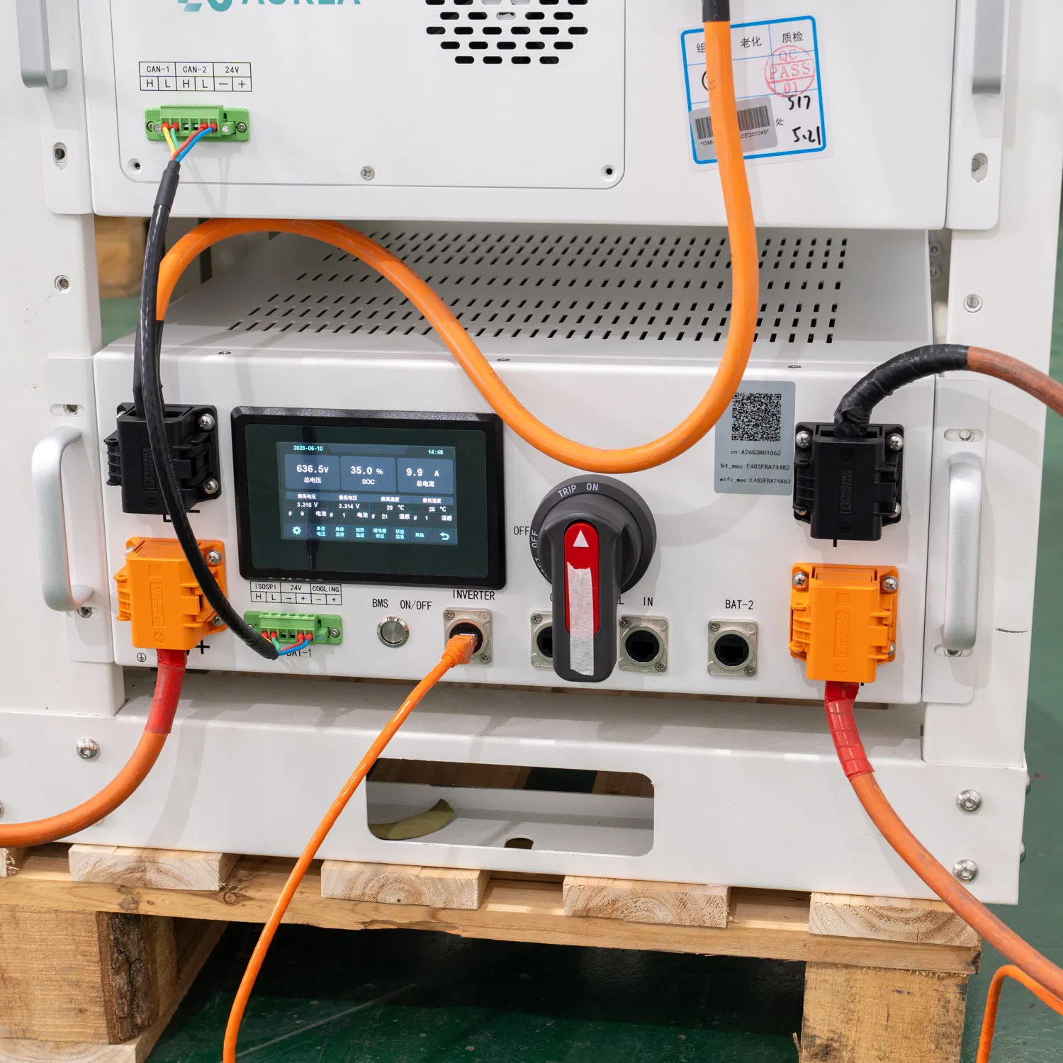 Batería de Almacenamiento de Litio Personalizada Aurea 50kwh-10mwh Paquete Modular de Batería Kit Solar Completo Sistema de Almacenamiento de Energía Solar Híbrido