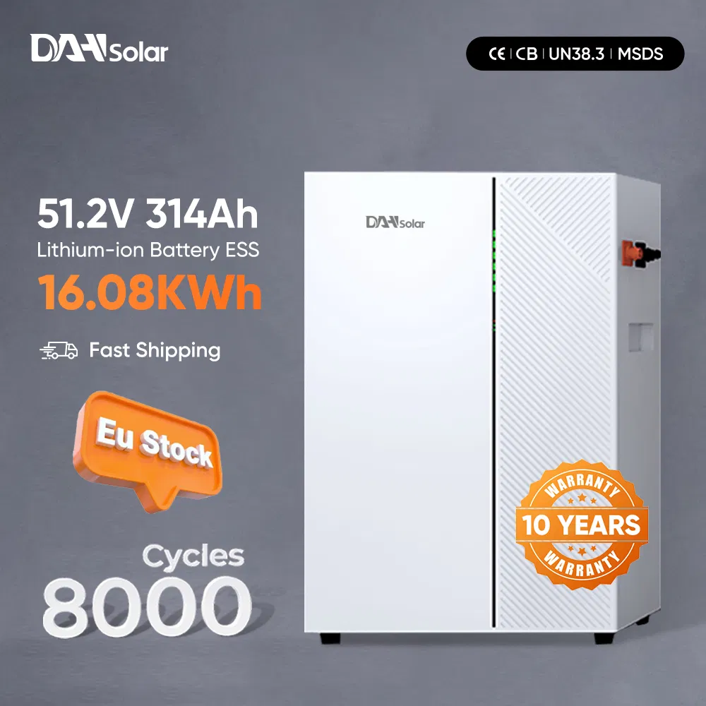 Batería de Litio 51.2V 314ah 16kwh 8000 Vida del Ciclo Montada en Pared Stock en Eslovenia para Sistema Solar Fuera de la Red