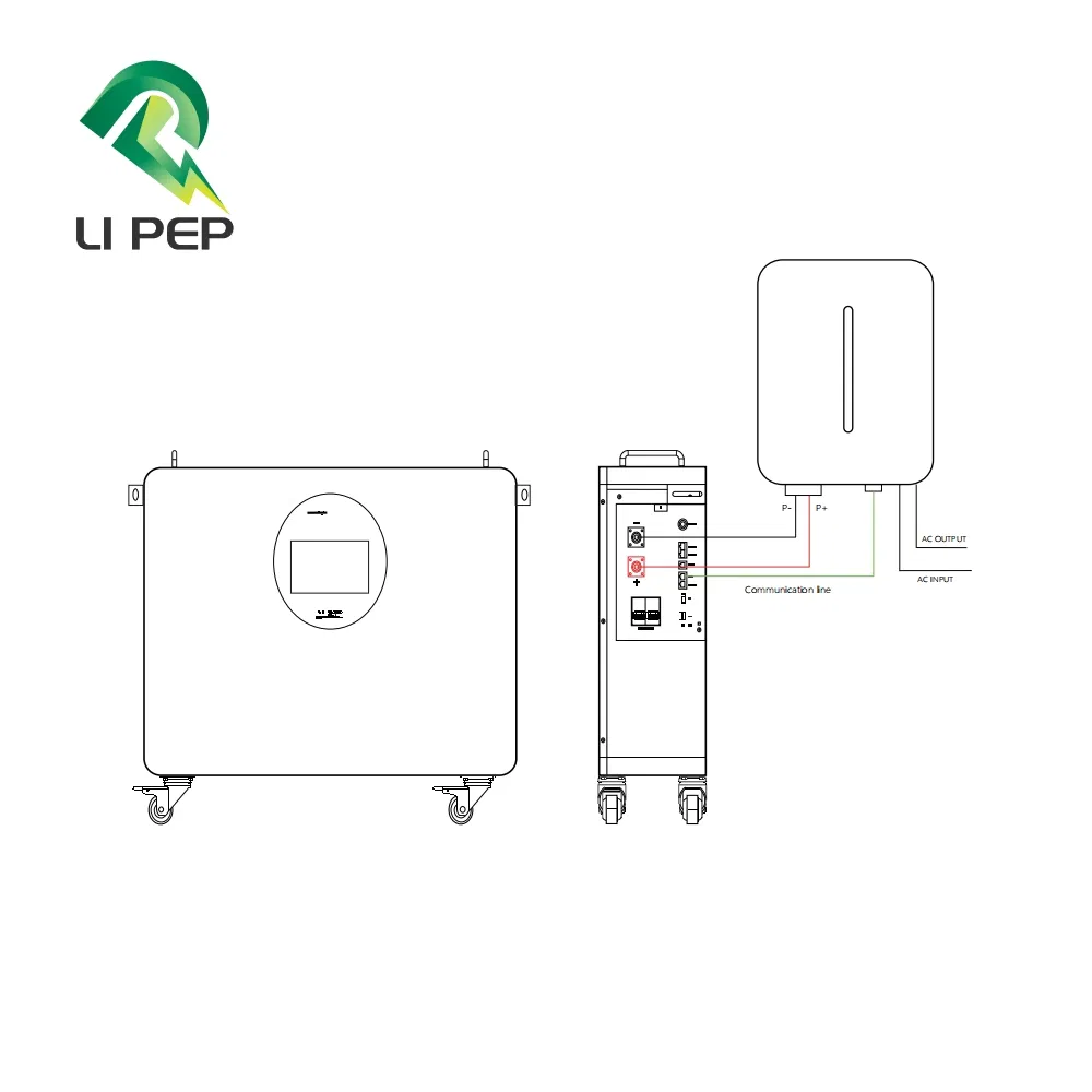 51.2V 314ah Sistema Generador de Energía Solar Inteligente Fuera de la Red LiFePO4 Paquete de Batería de Ión de Litio Portátil con Ruedas y Almacenamiento Solar Removible