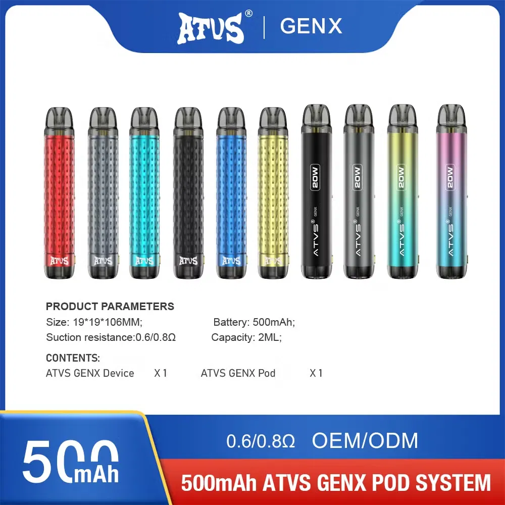 Atvs Refill Refillable Replaceable Reusable Prefilled Compatible Replacement 600 Puff 2ml Disposable Vape Open Pod Kit Wholesale I Vape