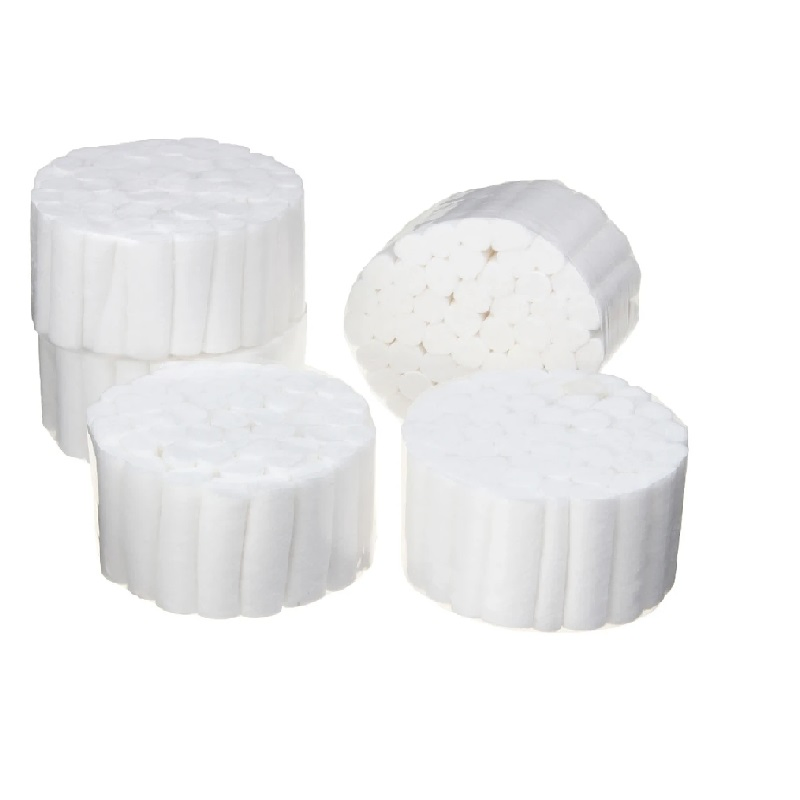 50 PCS Dental Gauze Rolls Cottons Pads, Nosebleed Kit Accessories