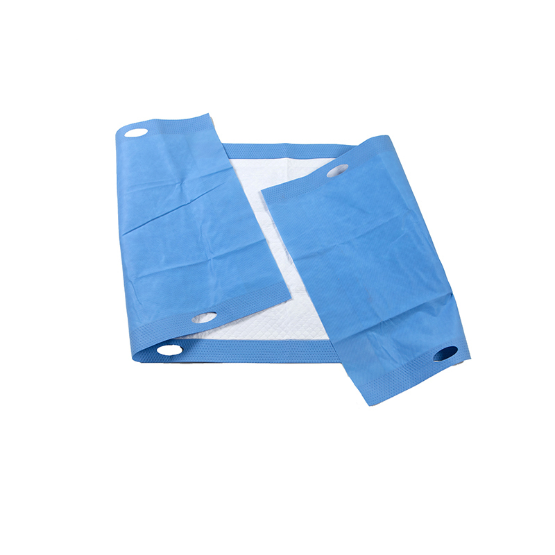 Disposable Medical Transfer Underpad with Handles Waterproof Absorbent Patient Transfer Sheet for Hospital Nursing Care