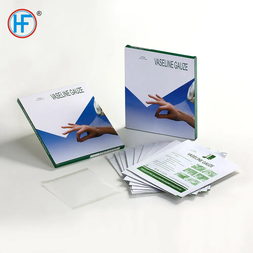 Medical Paraffin Gauze with Vaseline for Abrasions, Post-Operative Wounds, Light Burns