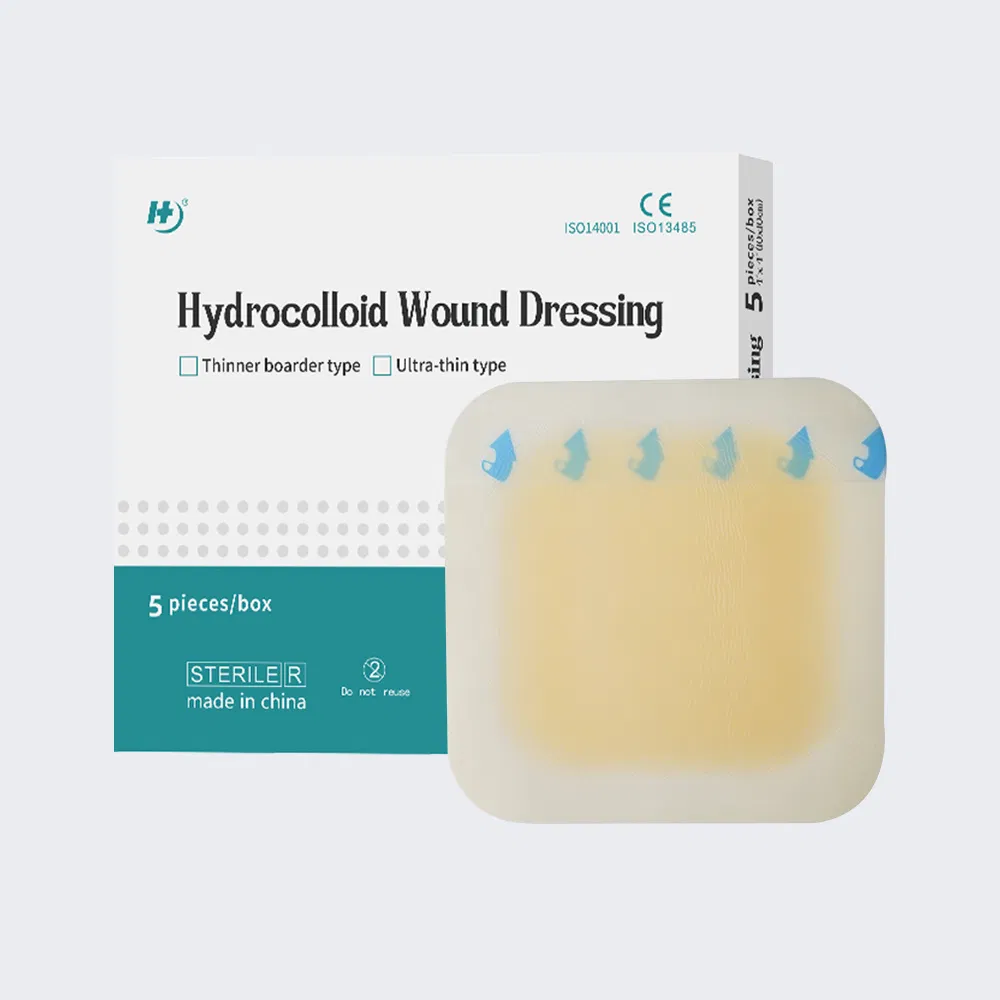 Disposable Medical Transparent Sterile Self-Adhesive Waterproof Hydrocolloid Wound Dressings, 10*10cm