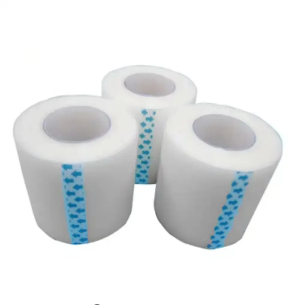 Transparent/Breathable Adhesive Microporous Medical Silicone PE Tape for Medical Wound Fixation
