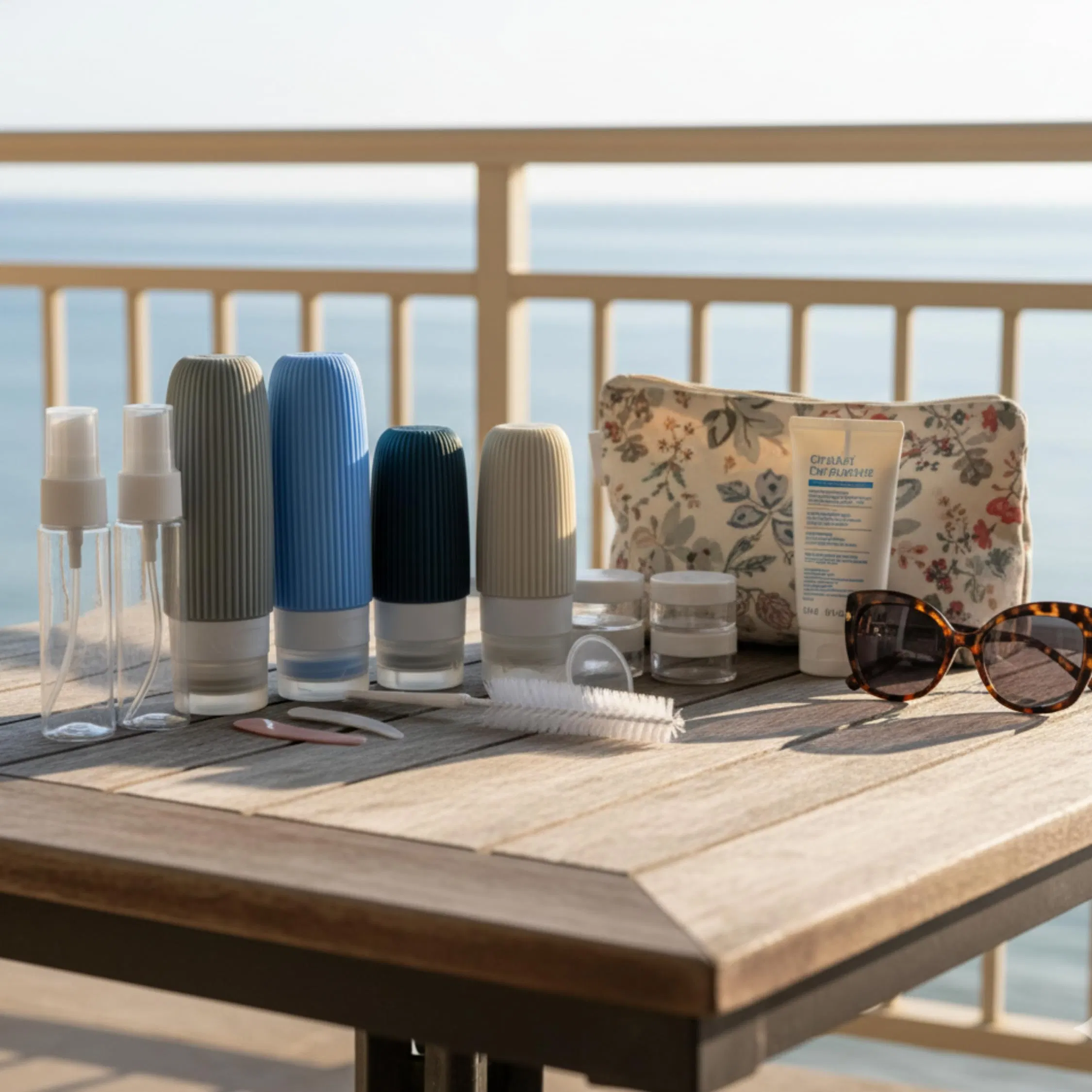 Factory Approved Leak Proof Refill Silicone Travel Toiletries Lotion Bottle Set Bottle Kit